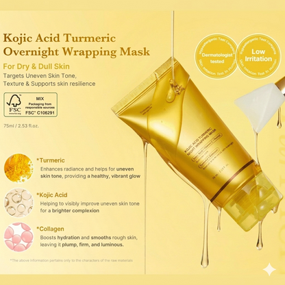 KOJIC ACID TURMERIC WRAPPING MASK |BUY 1 GET 1 FREE|