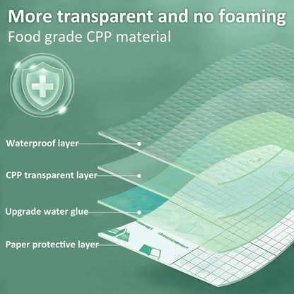 Self-adhesive transparent protective book cover (Pack of 30)